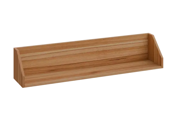 BPA - 120 police na zeď, 240x1200x240, ořech světlý